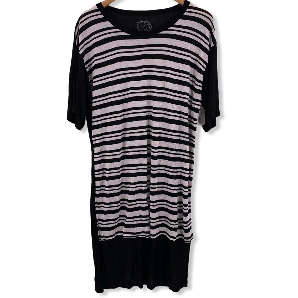 Planet Blue Striped T-shirt Dress New Small